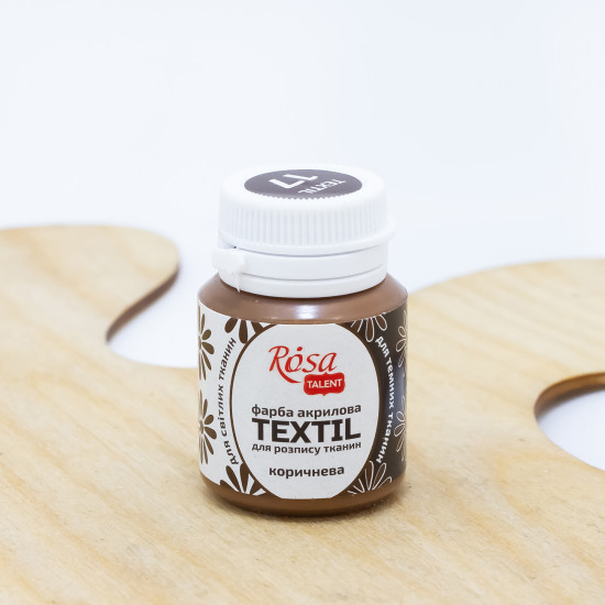 Dažai tekstilei Rosa Talent 20ml, rudi