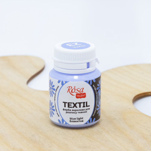 Dažai tekstilei Rosa Talent 20ml, šviesiai mėlyni