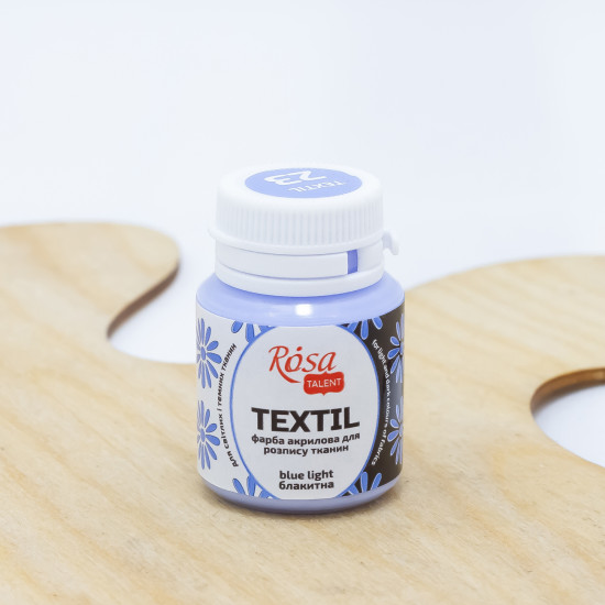 Dažai tekstilei Rosa Talent 20ml, šviesiai mėlyni