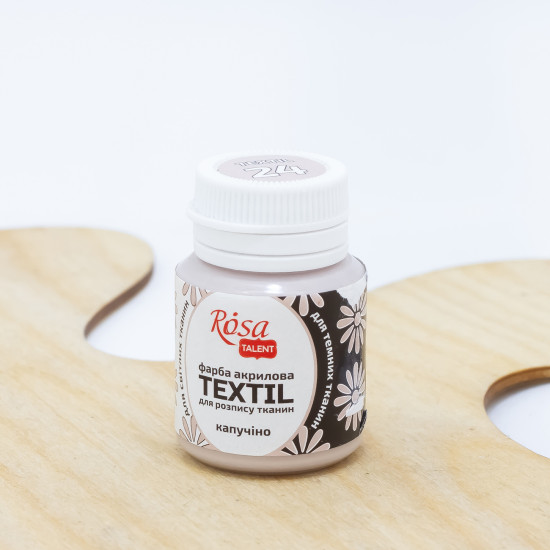 Dažai tekstilei Rosa Talent 20ml, kapučino spalvos