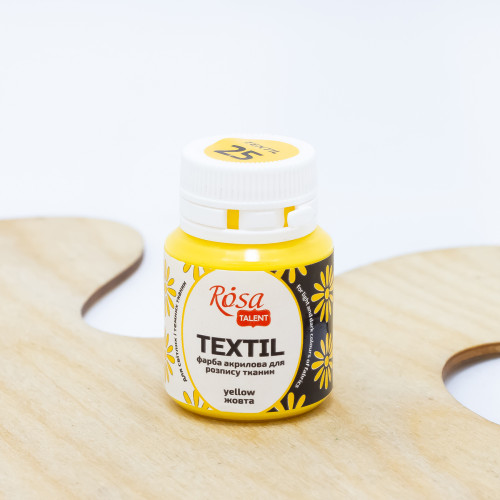 Dažai tekstilei Rosa Talent 20ml, geltoni