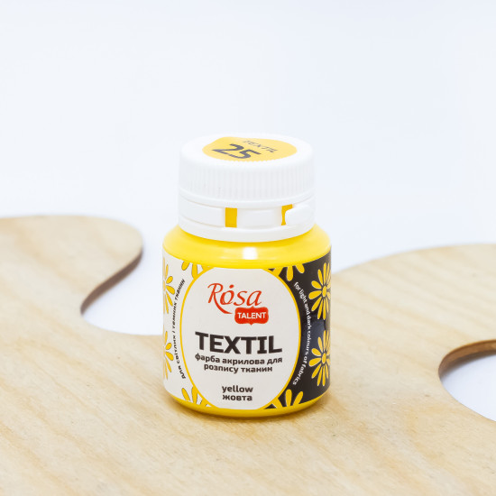 Dažai tekstilei Rosa Talent 20ml, geltoni