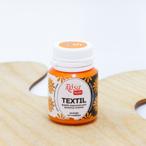 Dažai tekstilei Rosa Talent 20ml, oranžiniai