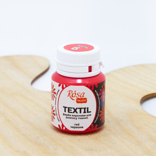 Dažai tekstilei Rosa Talent 20ml, raudoni