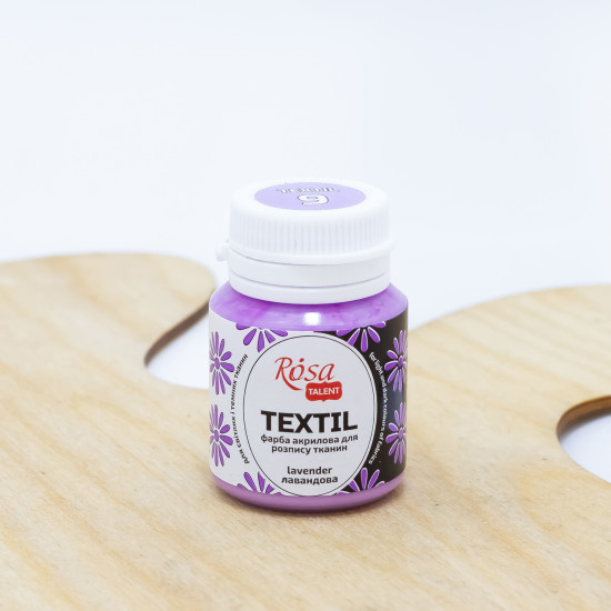 Dažai tekstilei Rosa Talent 20ml, levandų spalvos